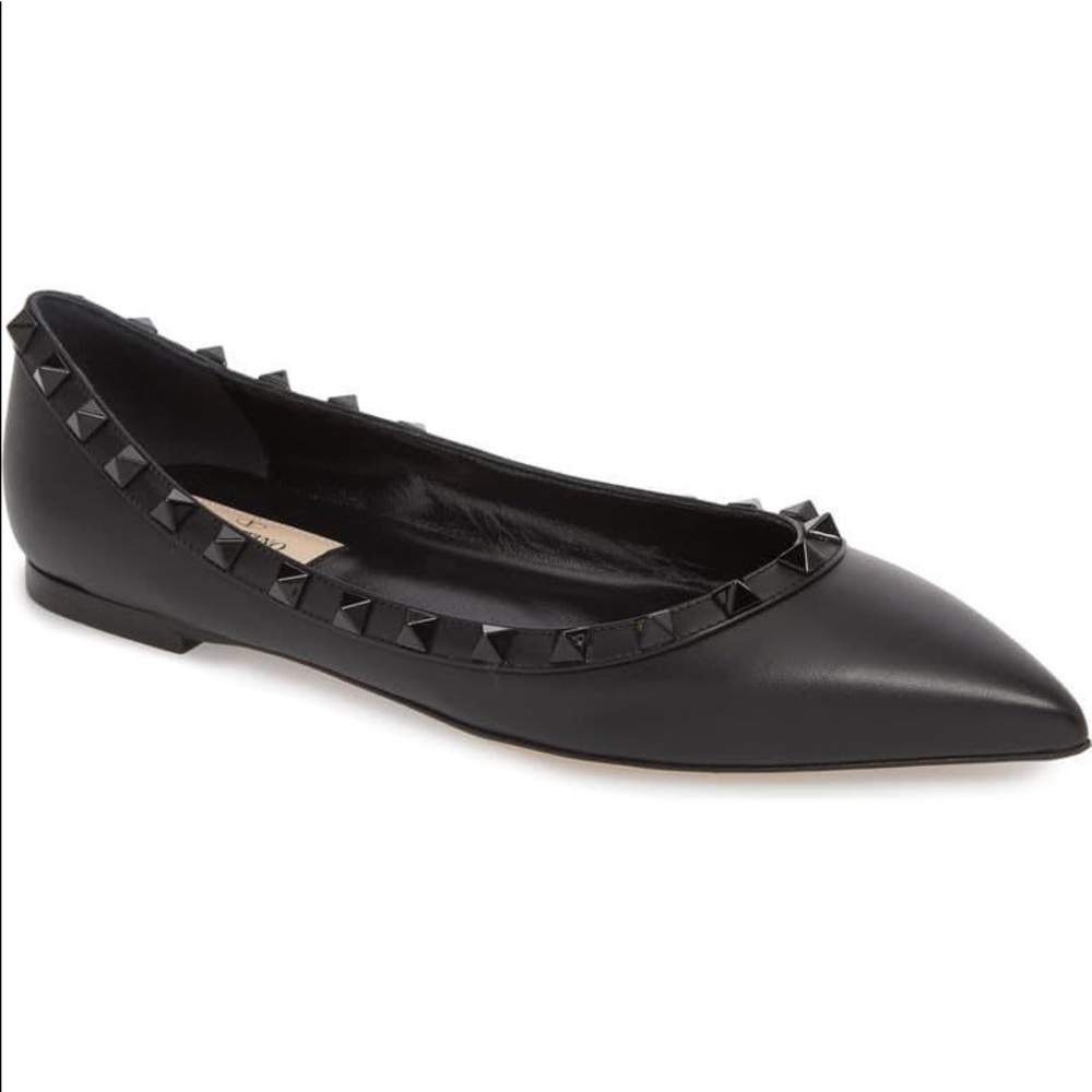 SOLD Valentino Rockstud Ballerina Flats